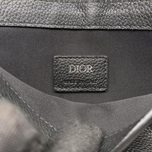 Pre-owned Christian Dior Saddle Black leather shoulderbag | stylenewstar