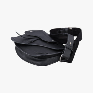 Pre-owned Christian Dior Saddle Black leather shoulderbag | stylenewstar