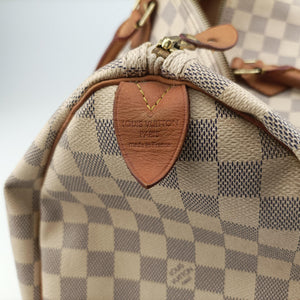 Vintage Louis Vuitton Speedy 35 Azur Damier Canvas N41535 handbag | stylenewstar