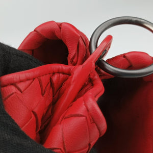 Pre-owned Bottega Veneta Intrecciato Red lambskin shoulderbag | stylenewstar