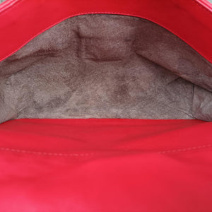 Pre-owned Bottega Veneta Intrecciato Red lambskin shoulderbag | stylenewstar