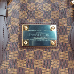 Vintage Louis Vuitton HAMPSTEAD MM EBENE Damier Canvas N51204 shoulderbag | stylenewstar