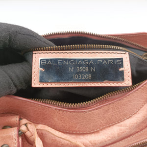 Vintage Balenciaga Giant City Pink lambskin shoulderbag | stylenewstar