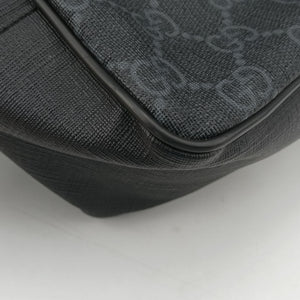 Secondhand Gucci GG Supreme Navy x Black PVC coated canvas 478325 bum bag/waist bag | stylenewstar