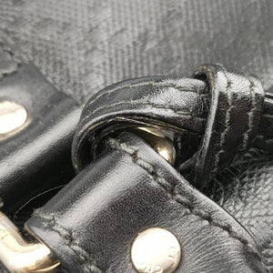 Secondhand Gucci Diamante Black Leather 208463 handbag | stylenewstar