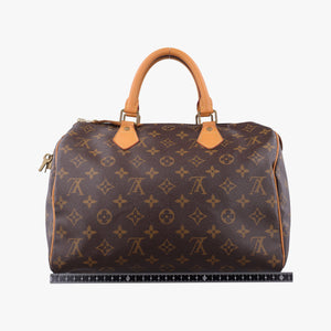 Pre-owned Louis Vuitton Speedy 30 BROWN Monogram Canvas M41526 handbag | stylenewstar