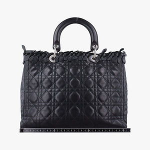 Secondhand Christian Dior Lady Dior Black lambskin shoulderbag | stylenewstar