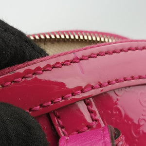 Pre-owned Gucci Microguccissima Rose Patent Leather 309617 shoulderbag | stylenewstar