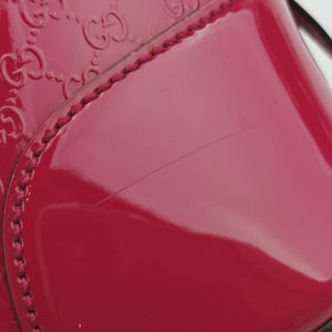 Pre-owned Gucci Microguccissima Rose Patent Leather 309617 shoulderbag | stylenewstar