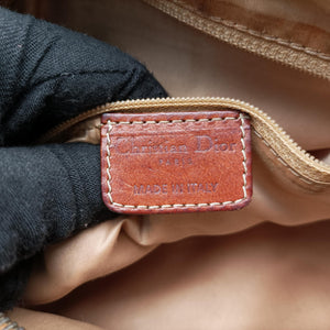 Secondhand Christian Dior Trotter Romantic Brown PVC coated canvas×Leather shoulderbag | stylenewstar