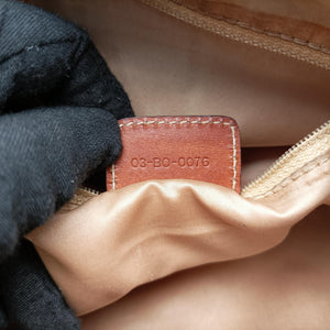 Secondhand Christian Dior Trotter Romantic Brown PVC coated canvas×Leather shoulderbag | stylenewstar