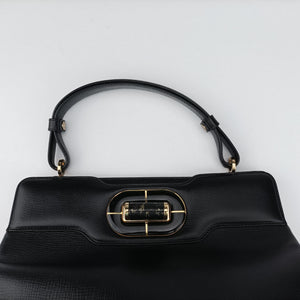 Pre-owned Bvlgari Isabella Rossellini Black Leather shoulderbag | stylenewstar
