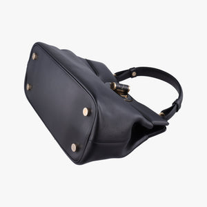 Pre-owned Bvlgari Isabella Rossellini Black Leather shoulderbag | stylenewstar