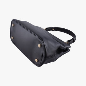 Pre-owned Bvlgari Isabella Rossellini Black Leather shoulderbag | stylenewstar