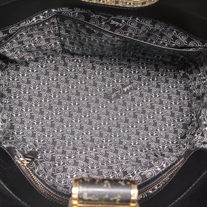 Pre-owned Bvlgari Isabella Rossellini Black Leather shoulderbag | stylenewstar