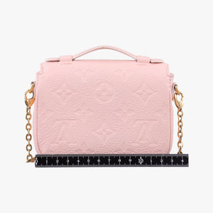 Pre-owned Louis Vuitton Micro Metis Pouch Chain Monogram Rose Pomelo Monogram Empreinte M81389 shoulderbag | stylenewstar