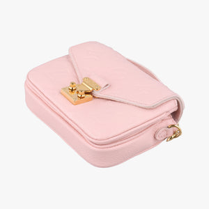 Pre-owned Louis Vuitton Micro Metis Pouch Chain Monogram Rose Pomelo Monogram Empreinte M81389 shoulderbag | stylenewstar