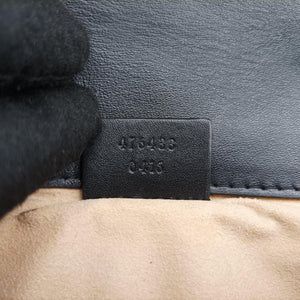 Pre-owned Gucci GG Marmont Black Leather 476433 shoulderbag | stylenewstar