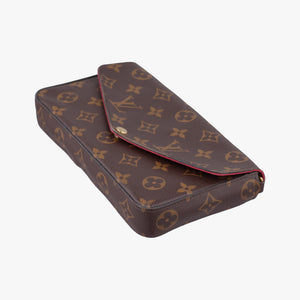 Pre-owned Louis Vuitton Pochette Felicie Brown Monogram Canvas M61276 shoulderbag | stylenewstar