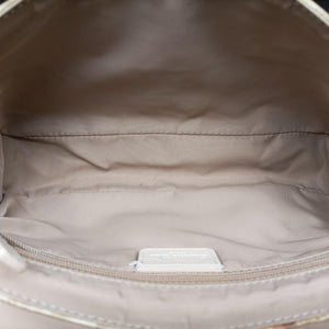 Pre-owned Christian Dior Trotter Flower Beige PVC Coated Canvas Floral Embroidery shoulderbag | stylenewstar