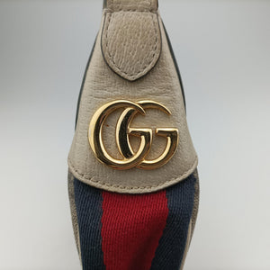 Pre-owned Gucci Ophidia Beige × White PVC coated canvas×Leather 658551 handbag | stylenewstar