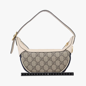 Pre-owned Gucci Ophidia Beige × White PVC coated canvas×Leather 658551 handbag | stylenewstar