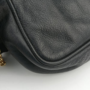 Pre-owned Fendi Fendista Pochette Black Leather 8M0276 shoulderbag | stylenewstar