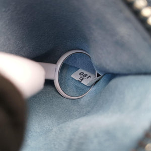 Pre-owned Prada Etiquette Blue Denim x Leather shoulderbag | stylenewstar
