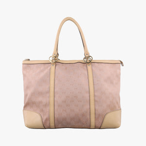 Secondhand Gucci Lovely Pink Canvas×Leather 257068 shoulderbag | stylenewstar