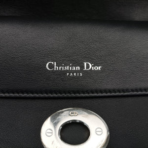 Pre-owned Christian Dior Be Dior Black × Rose Red Leather shoulderbag | stylenewstar