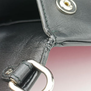 Pre-owned Christian Dior Be Dior Black × Rose Red Leather shoulderbag | stylenewstar