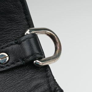 Pre-owned Christian Dior Be Dior Black × Rose Red Leather shoulderbag | stylenewstar