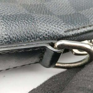 Pre-owned Louis Vuitton Porte Documents Jour Noir Damier Graphite N48224 shoulderbag | stylenewstar