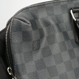 Pre-owned Louis Vuitton Porte Documents Jour Noir Damier Graphite N48224 shoulderbag | stylenewstar