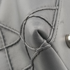 Pre-owned Christian Dior granville Gray × Pink lambskin shoulderbag | stylenewstar