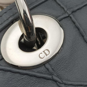 Pre-owned Christian Dior granville Gray × Pink lambskin shoulderbag | stylenewstar