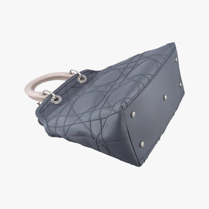 Pre-owned Christian Dior granville Gray × Pink lambskin shoulderbag | stylenewstar