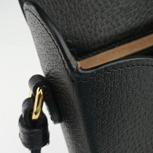 Pre-owned Gucci Horsebit 1955 Black Leather 732302 shoulderbag | stylenewstar