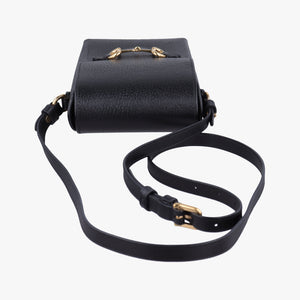 Pre-owned Gucci Horsebit 1955 Black Leather 732302 shoulderbag | stylenewstar