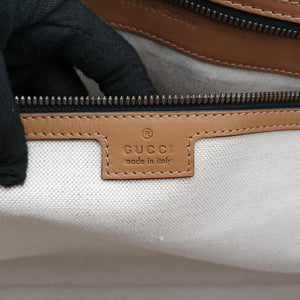 Pre-owned Gucci Ophidia Black × Brown × Multicolor Leather×Canvas 715774 shoulderbag | stylenewstar