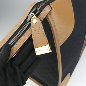 Pre-owned Gucci Ophidia Black × Brown × Multicolor Leather×Canvas 715774 shoulderbag | stylenewstar