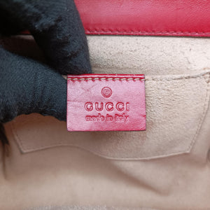 Pre-owned Gucci Padlock Red Leather 409487 shoulderbag | stylenewstar