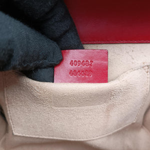 Pre-owned Gucci Padlock Red Leather 409487 shoulderbag | stylenewstar