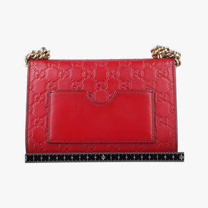 Pre-owned Gucci Padlock Red Leather 409487 shoulderbag | stylenewstar