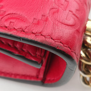 Pre-owned Gucci Padlock Red Leather 409487 shoulderbag | stylenewstar