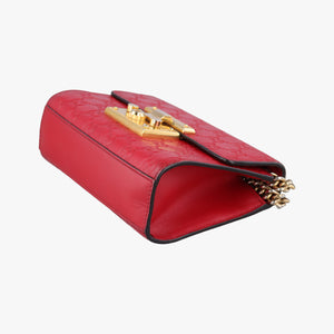 Pre-owned Gucci Padlock Red Leather 409487 shoulderbag | stylenewstar