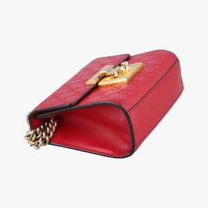 Pre-owned Gucci Padlock Red Leather 409487 shoulderbag | stylenewstar