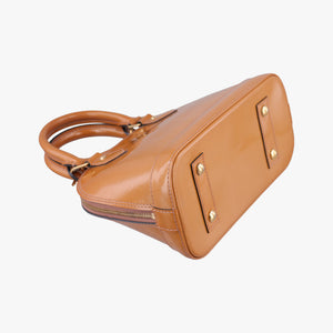 Secondhand Louis Vuitton Alma BB Rose Velours Vernis M91585 shoulderbag | stylenewstar