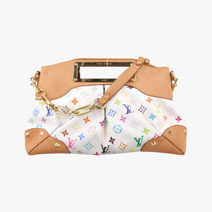 Pre-owned Louis Vuitton JUDY MM white Monogram Multicolor M40255 shoulderbag | stylenewstar