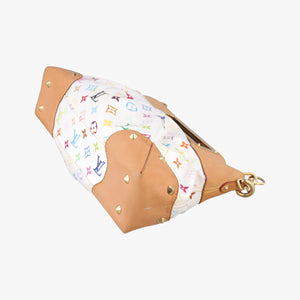 Pre-owned Louis Vuitton JUDY MM white Monogram Multicolor M40255 shoulderbag | stylenewstar